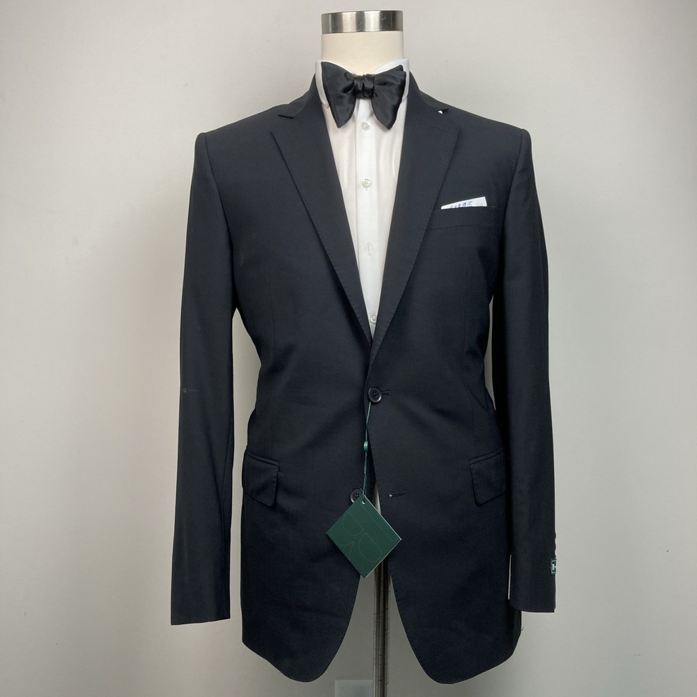 B by Brooks Brothers Men's Suit Blazer Sportscoat Jacket Black 42L No Pants